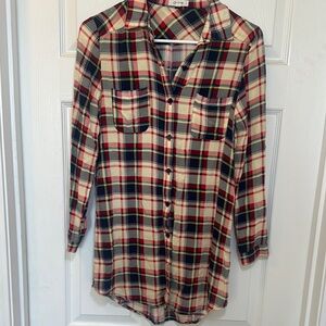 Cloudwalk Plaid Button-Up Shirt size small